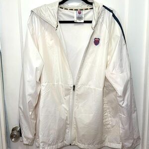 K-Swiss White Ripstop Jacket – Men’s XL